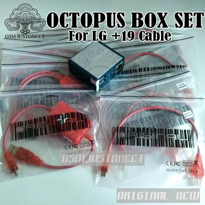 2018 оригинальная новая коробка Octopus/Octoplus для LG с 19 кабелями ремонт и вспышка от
