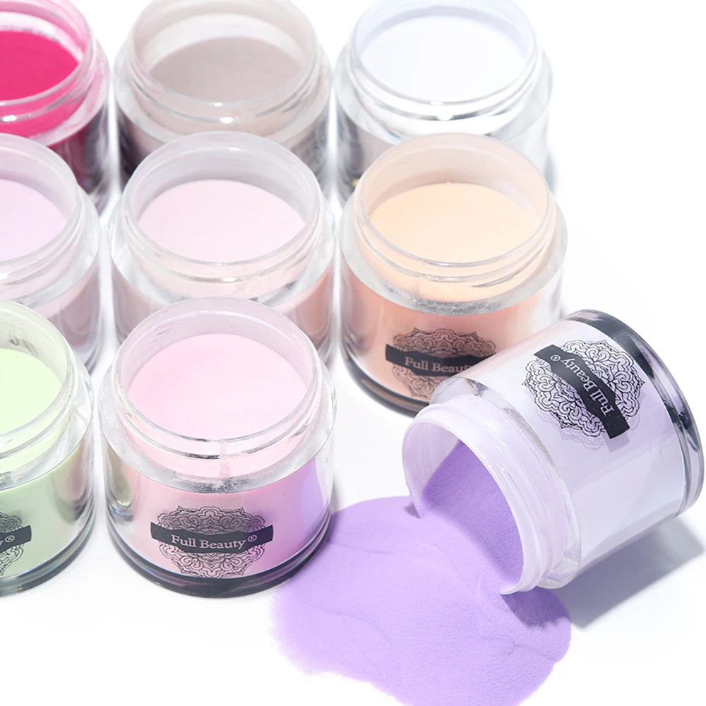 10 г окунания порошки для ногтей базовое пальто французский дизайн хлопья