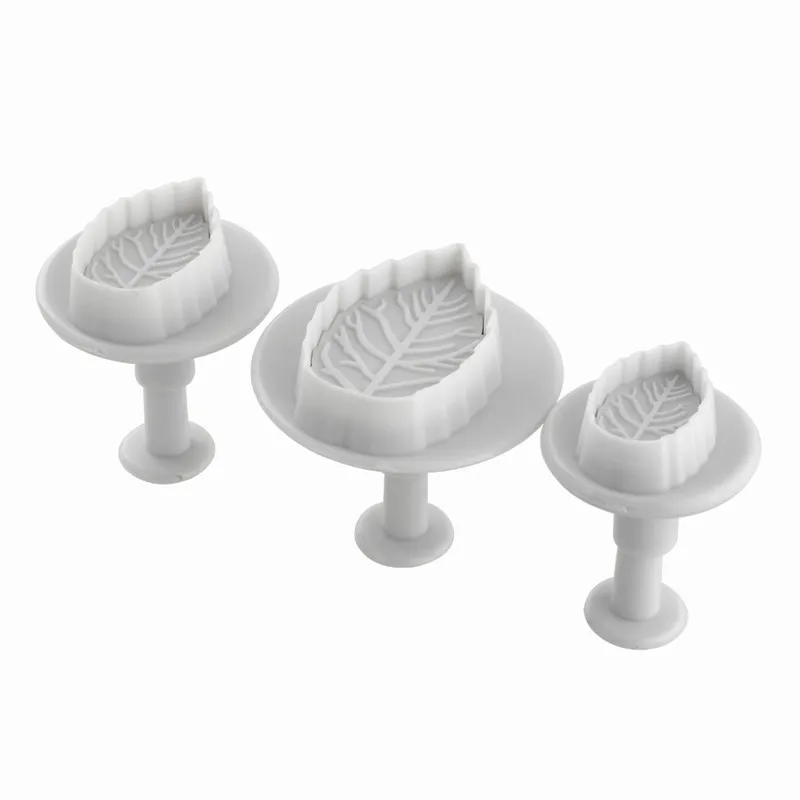 3 шт. торт листок розы Плунжер для сахарной мастики украшения Сахар ремесло форма