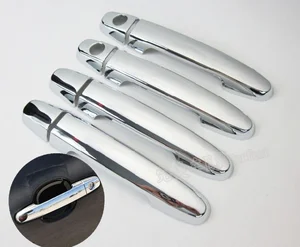 FUNDUOO для BYD F3 2007 2008 2009 2010 2011 2012 2013 Abs хромированные чехлы для автомобильных ручек с 2 отверстиями для ключей автомобильные аксессуары