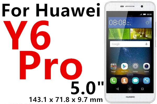 9 H для экрана из закаленного стекла для huawei Honor 8 4X 5x 6X Y560 5A 4C Pro y6 pro p8 lite Экран защитная пленка sklo на huawei защитное стекло - Цвет: For HUAWEI y6 pro