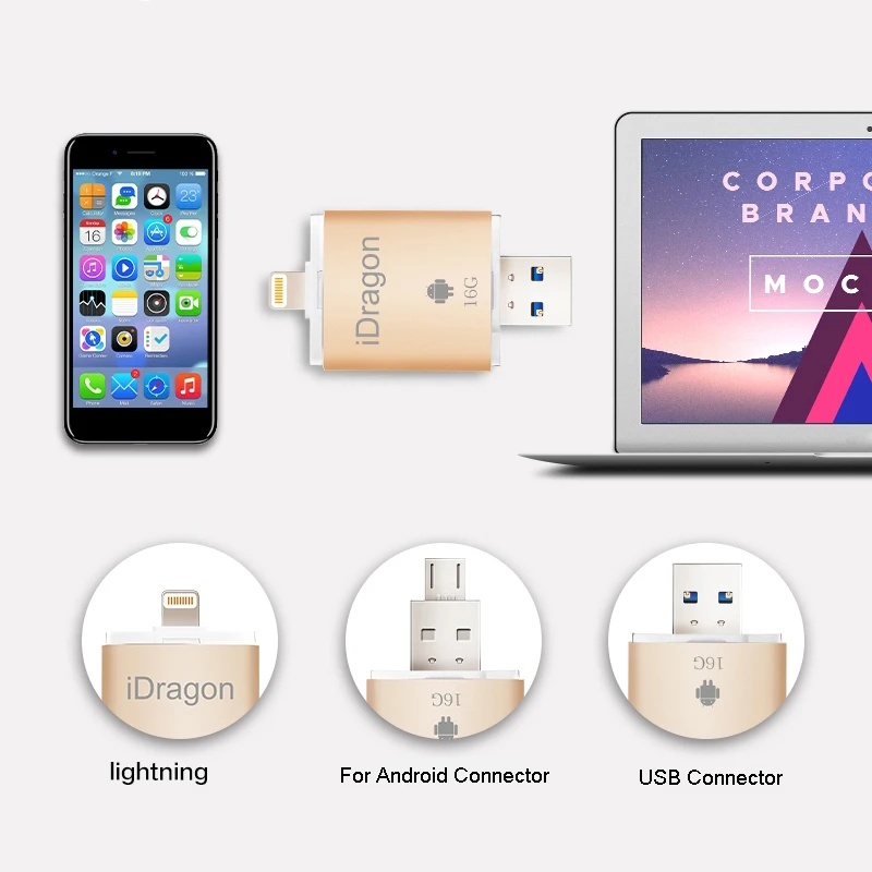 LL trader 64 Гб флэш накопитель Флешка для iPhone iPad iOS Android Mini USB памяти OTG 32 ключ карта