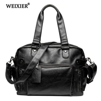 brand business classic original pu leather men shoulder messenger male briefcase man bag for computer male bag