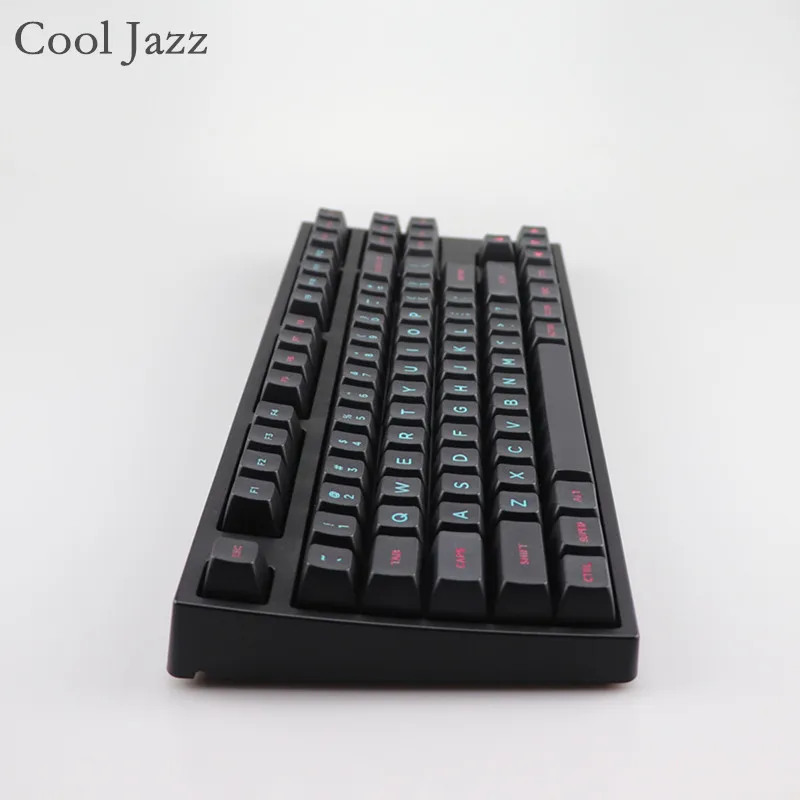 Крутой джаз Майями выгравированные красящие шрифты SA PBT keycap для Cherry mx mechanical keyboard