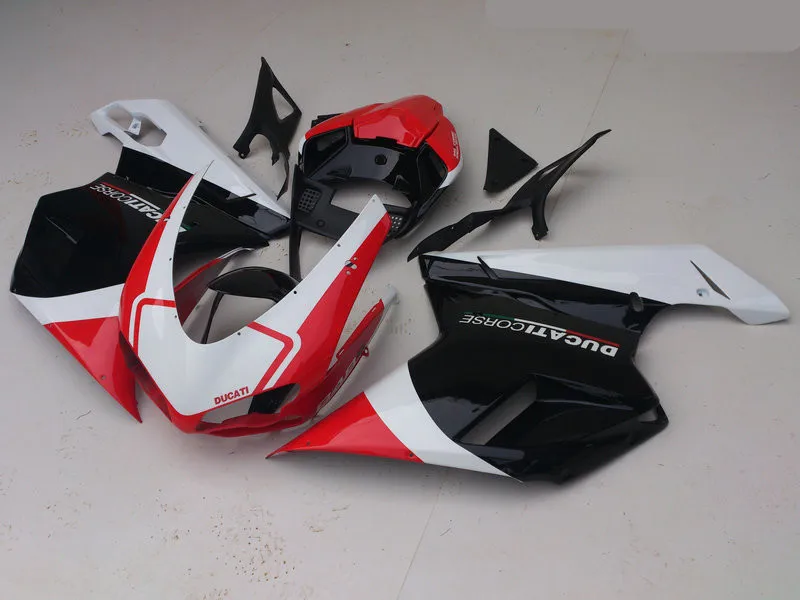 Комплект обтекателей под давлением для DUCATI 848 1098 07 08 09 10 11 ducati 1198 2007 2008 2011 набор