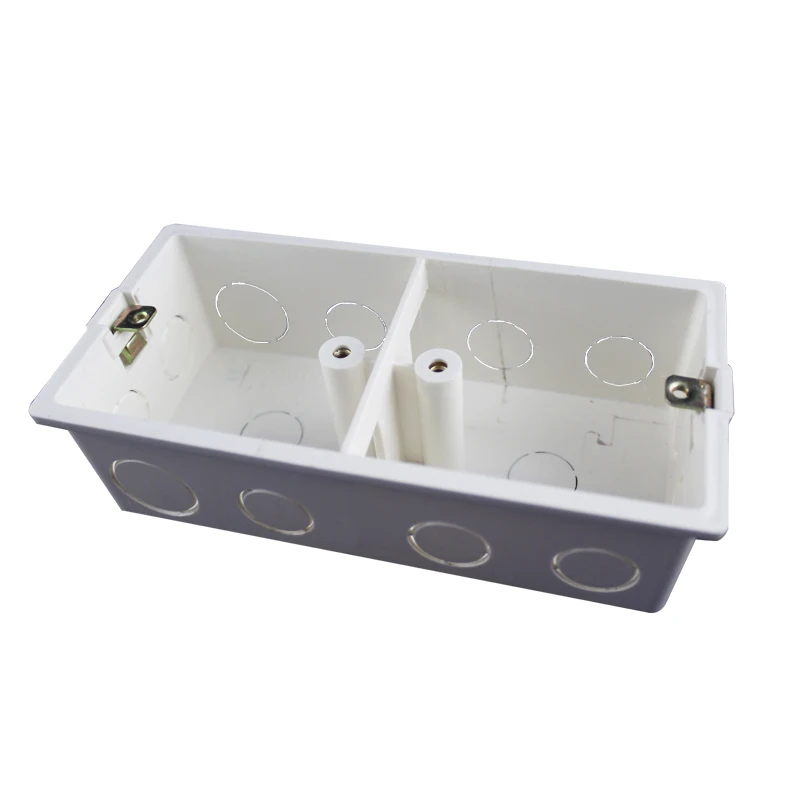 86-тип ПВХ огнестойкая дуплексная проводка нижняя коробка 162 мм * 81 Скрытая