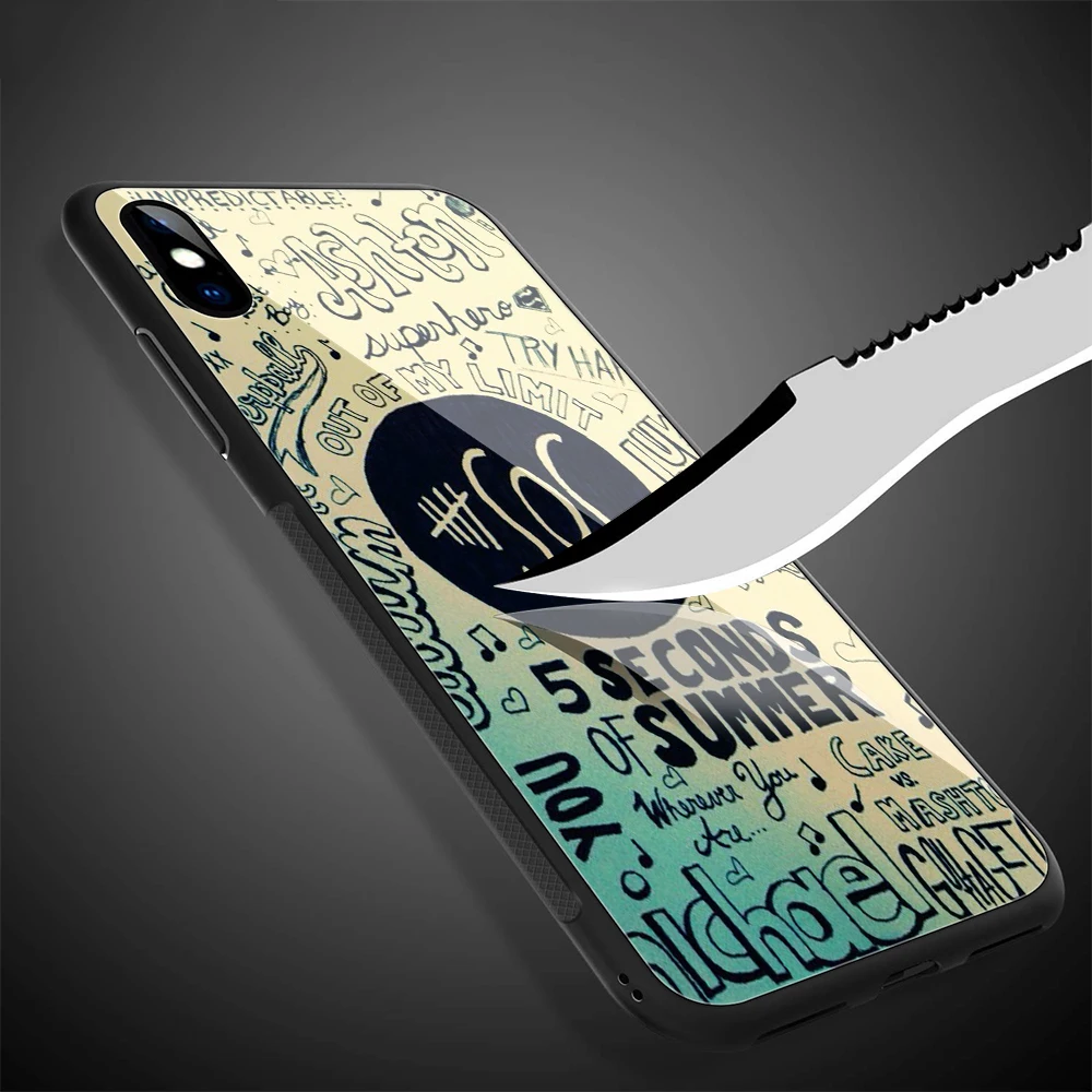 Lavaza 5sos Seconds of Summer Tempered glass TPU Case for iPhone XS Max XR X 8 7 6 6S Plus 5 5S SE | Мобильные телефоны и