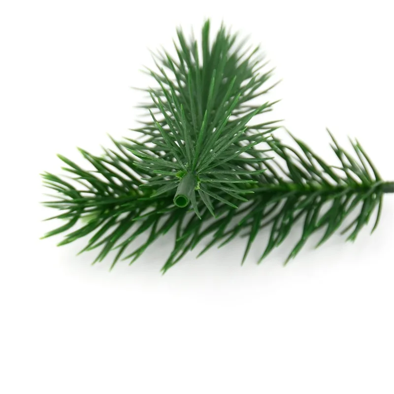 New 50pcs Artificial Plants Pine Branches Christmas tree Wedding Decorations DIY Handcraft Accessories Children Gift Bouquet images - 6