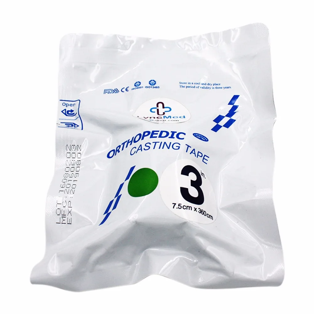 5 рулонов/упаковка ортопедические бинт из стекловолокна для наложения гипса
