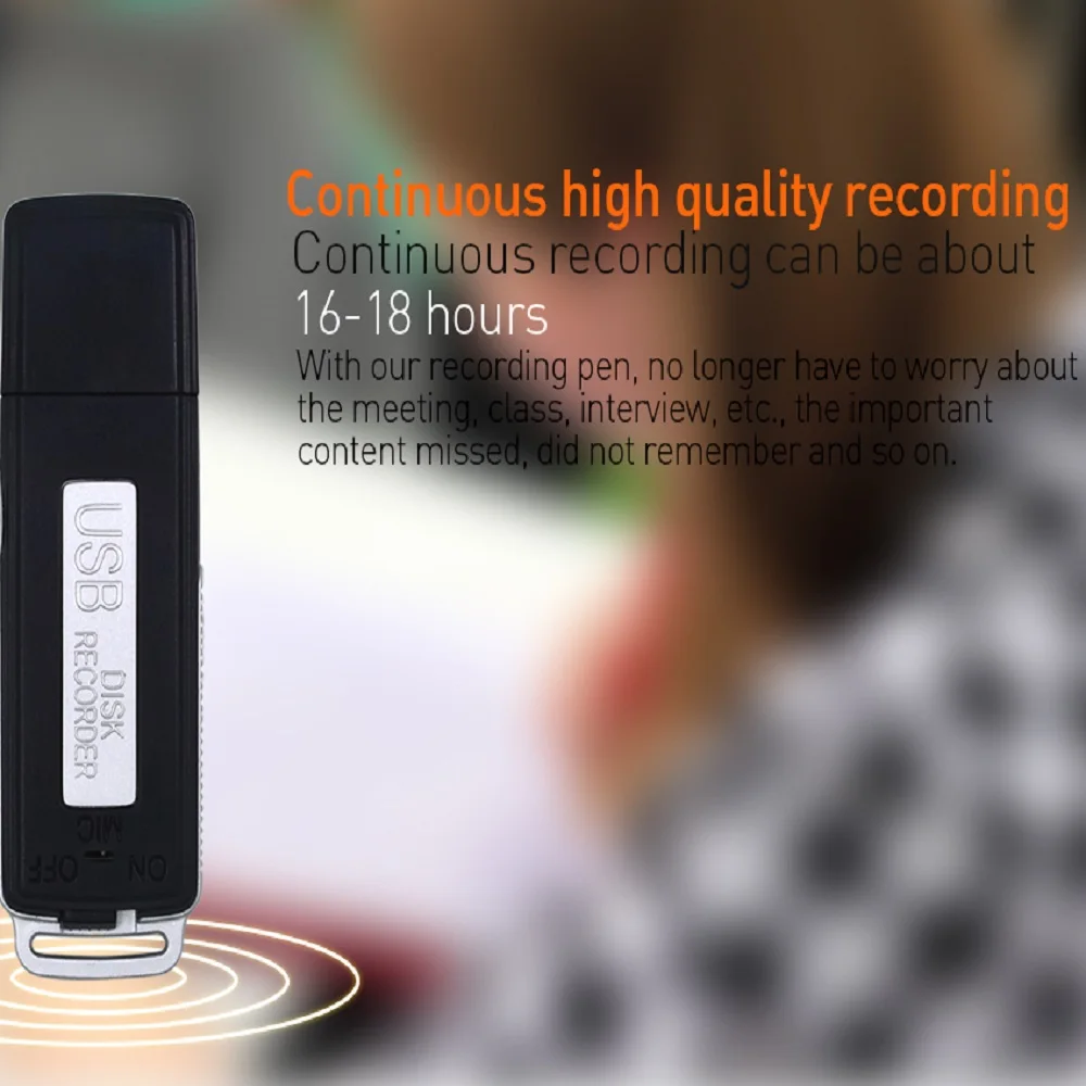 TISHRIC 8 Гб мини USB диктофон ручка цифровой аудио флэш накопитель Поддержка 32 TF