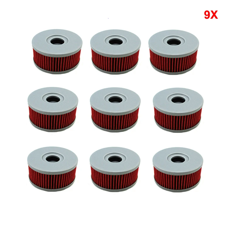 XLSION 9 шт. масляные фильтры для Suzuki VL125LC VL250LC Intruder GZ250 Marauder DRZ250 VL125 GN250 GN400 мотокросс|oil