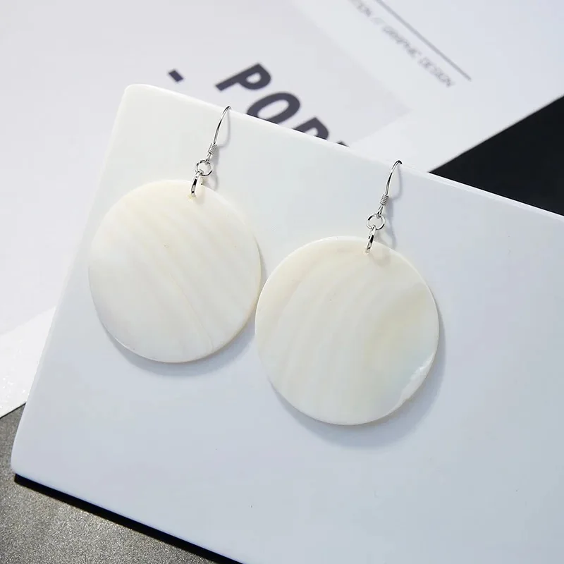 

MIARA.L instagram chic child-free shell style fashion trendy personality earring exaggerate whirlpool gear cherries for women