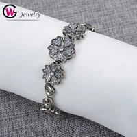 brand bohemian women jewelry 925 silver bracelets chain for female wedding ethnic adjustable bracelet wristband pulseira bijoux