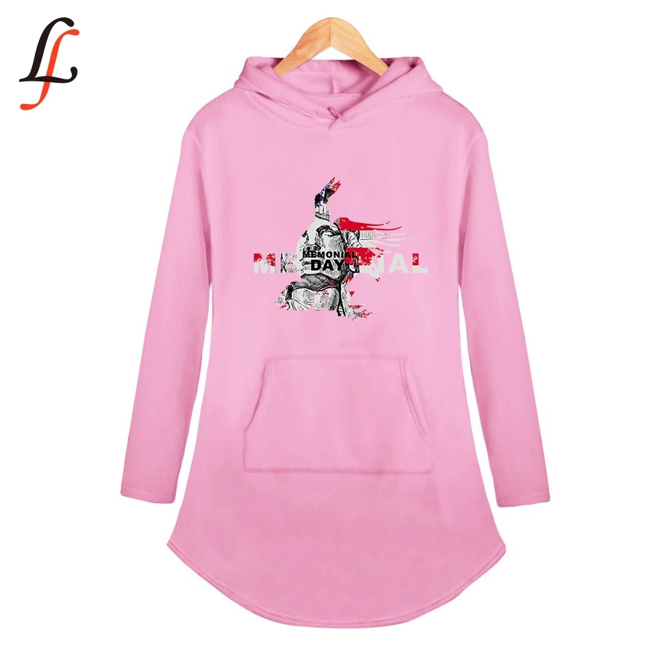 Повседневное платье с капюшоном и карманом в стиле Харадзюку на лето осень