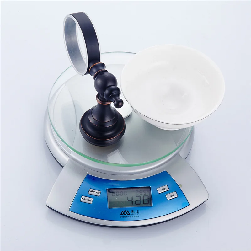 Leyden Твердый латунный черный настенный держатель для мыла мыльница корзина с