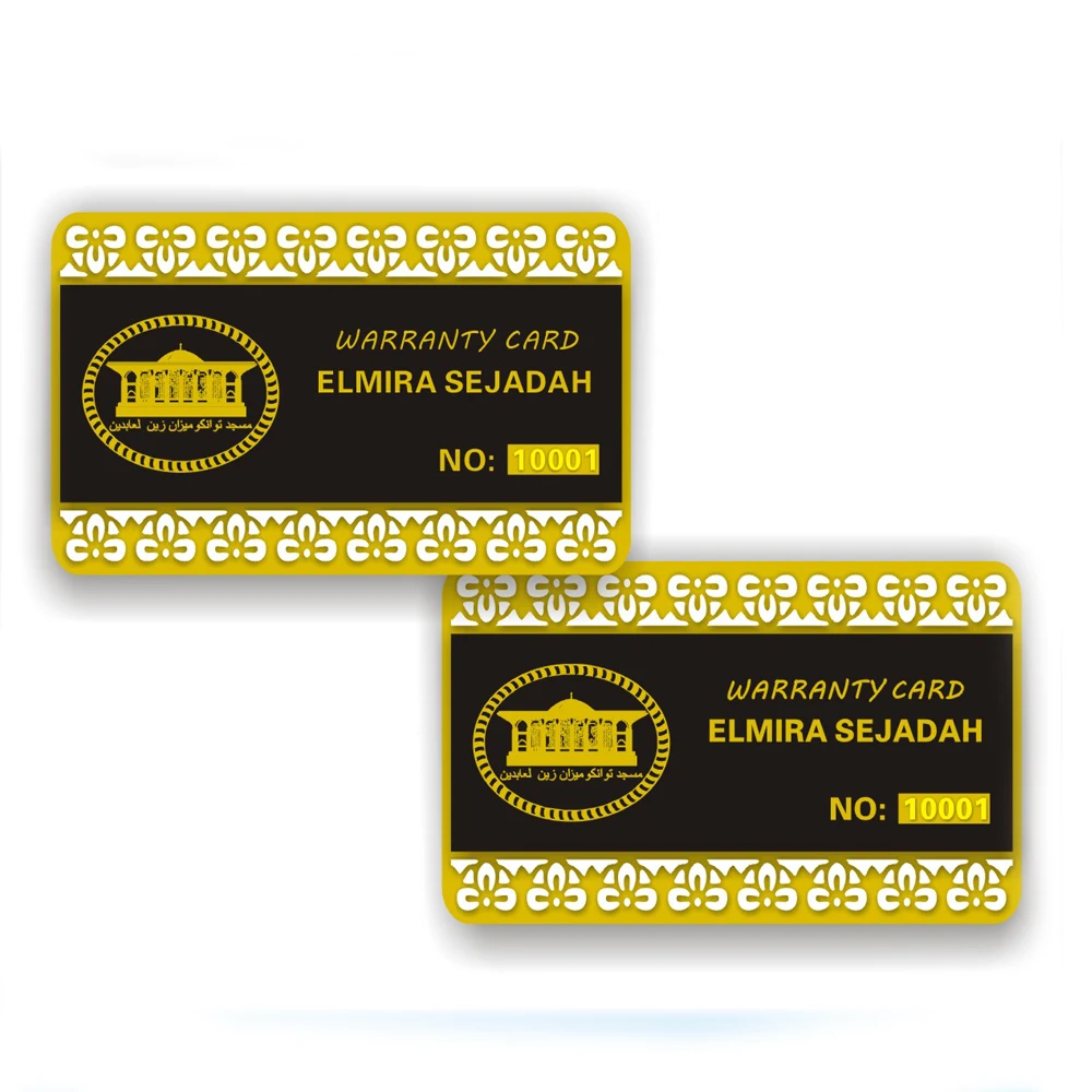 Бесплатная доставка по индивидуальному заказу 100 шт. VIP Золотая визитная карточка