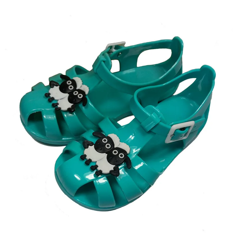 

Summer Style children sandal mini jelly sandals Soft Sole Skid Proof Cute Sheep grils shoes Free shipping