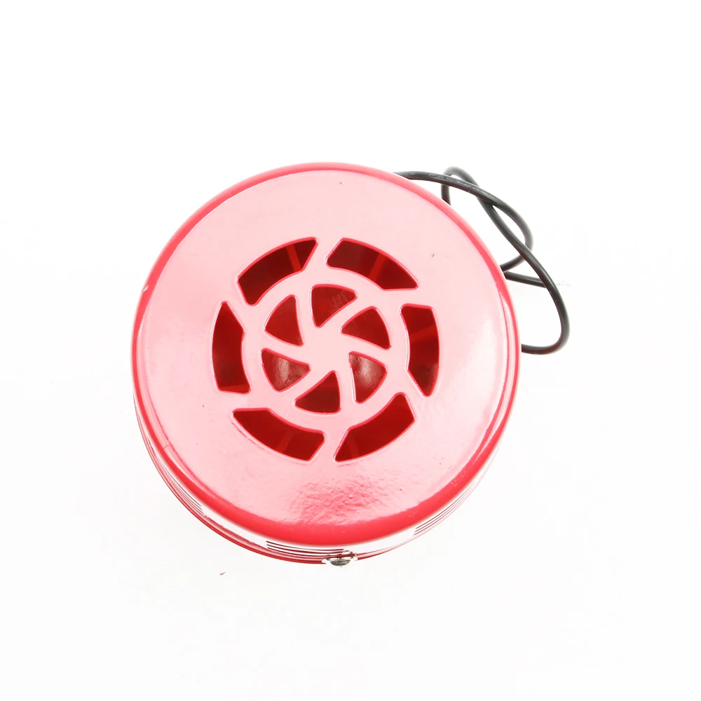 Красная металлическая мини сирена двигателя переменного тока 220 В дБ звуковая