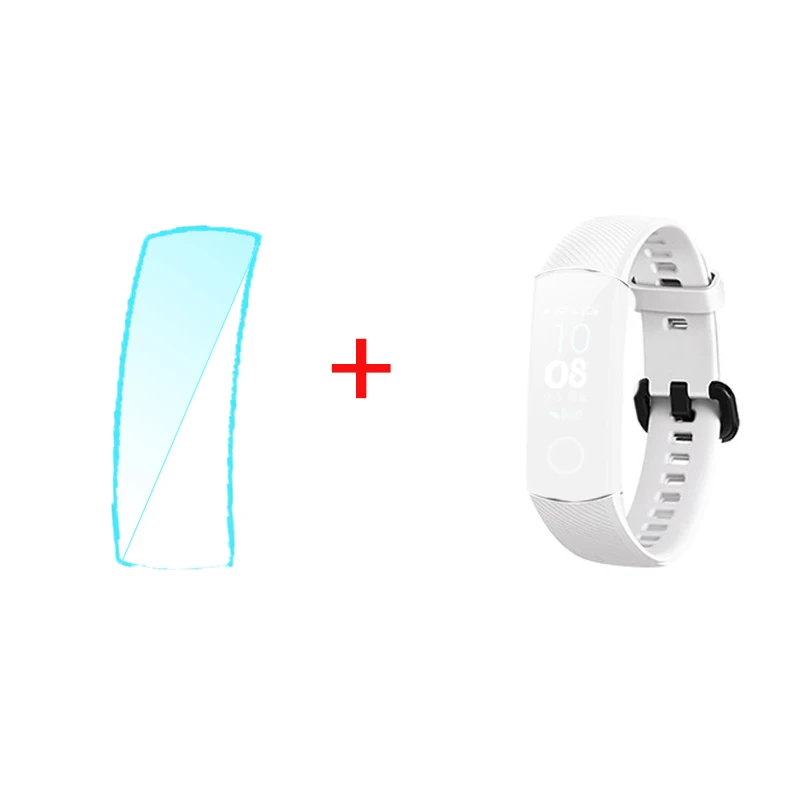 Ремешок для huawei Honor Band 4 больше возможности цвета или резервного копирования этот товар только ремешок без основного корпуса - Цвет: white add film