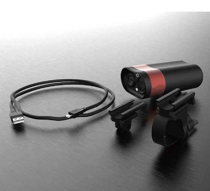 black USB HD велосипедный DVR светильник 1080P 30fps Wifi Экшн-камера велосипедный передний светильник умная Спортивная камера 2200mA водонепроницаемый велосипедный головной светильник - Цвет: black