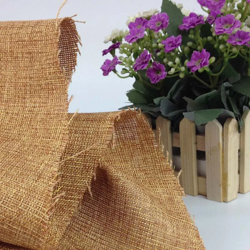 Джутовая льняная ткань с металлическим блеском скатерть для фотографирования