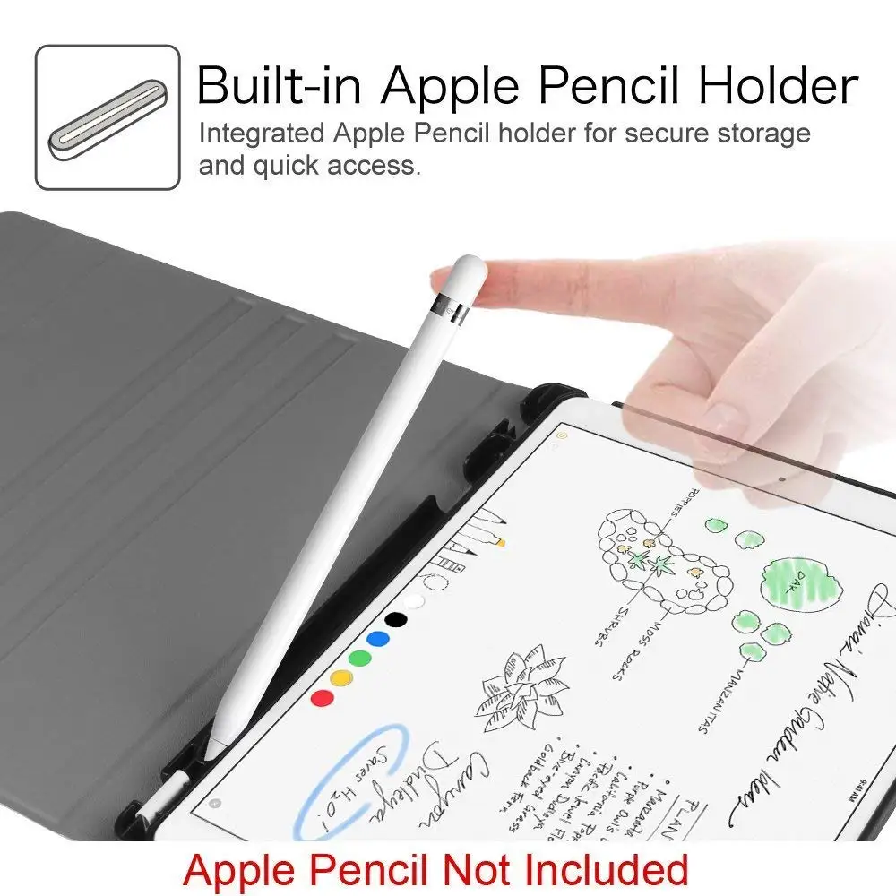 Испанская клавиатура чехол для iPad 6th 9,7 с чехлом bluetooth-клавиатура W Карандаш крышка-держатель для iPad Air 1/2 Pro 9,7 чехол