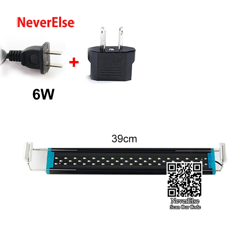 6W AU Plug adapter Супер аквариум светодиодный светильник ing водяной траве завод светильник 4/5/6W 18-39 см 220-240V раздвижная селфи-клип на аквариум лампа белого света+ синий светодиодный s - Цвет: 6W AU Plug adapter