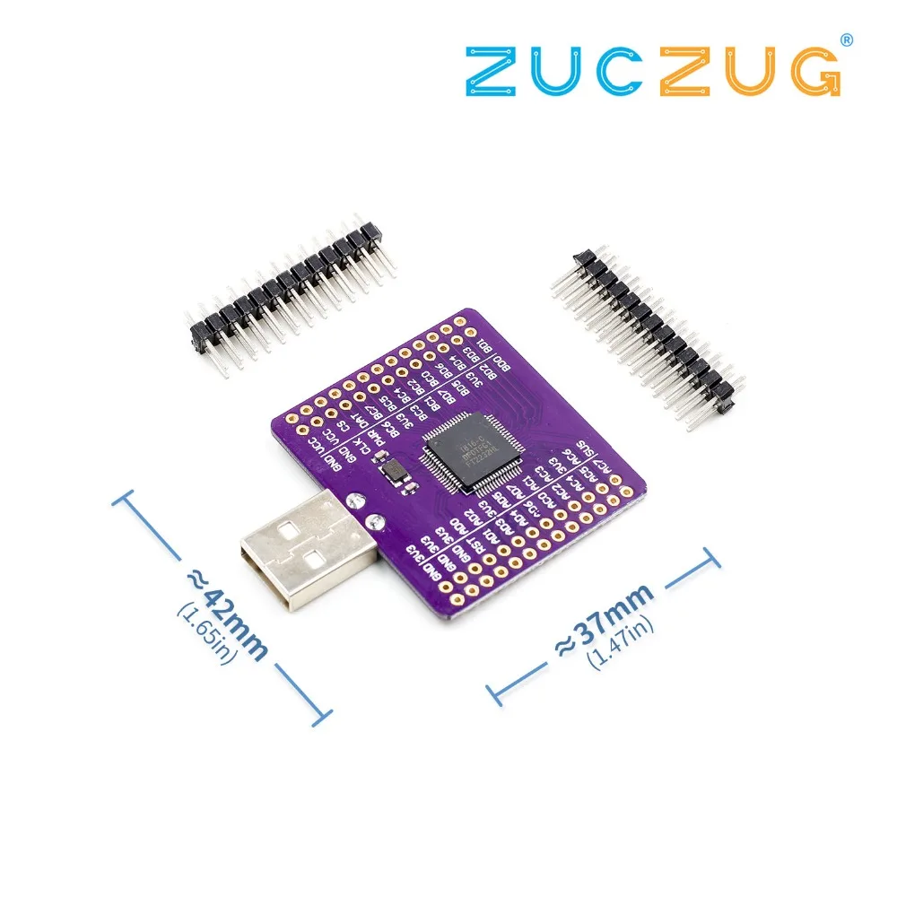 Ft223hl USB к UART FIFO SPI I2C JTAG RS232 модуль | Электронные компоненты и принадлежности