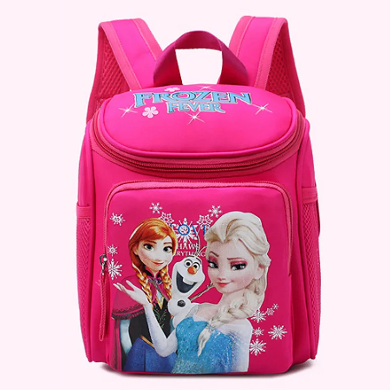 B Новые рюкзаки disney, детские школьные сумки принцессы,, мультяшный 3D рюкзак McQueen, школьный ранец для девочек и мальчиков, плюшевые рюкзаки - Цвет: B