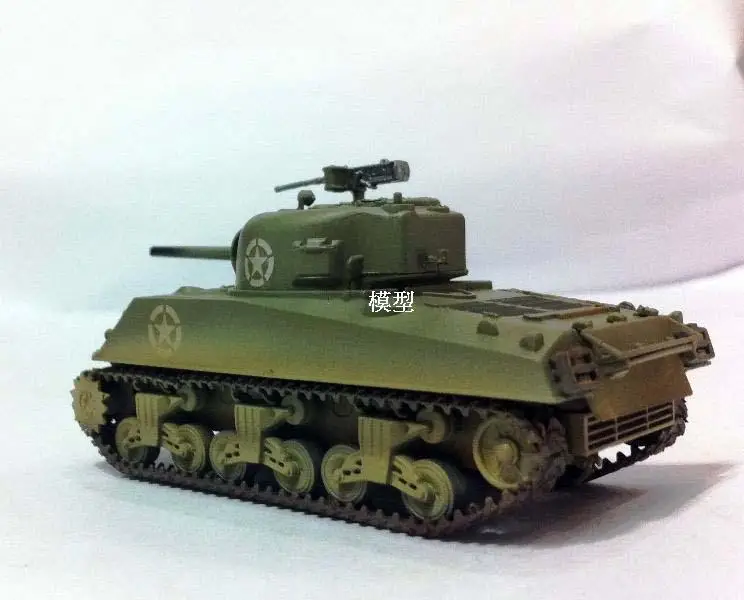 WWII армии США M4A3 Шерман Танк Нормандия 1944 1/72 без литья под давлением легкая модель|
