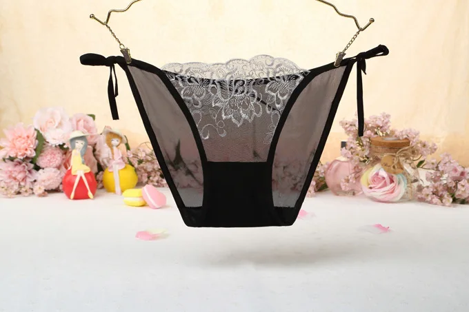 Женское сексуальное нижнее белье с красивыми кружевными листьями стринги