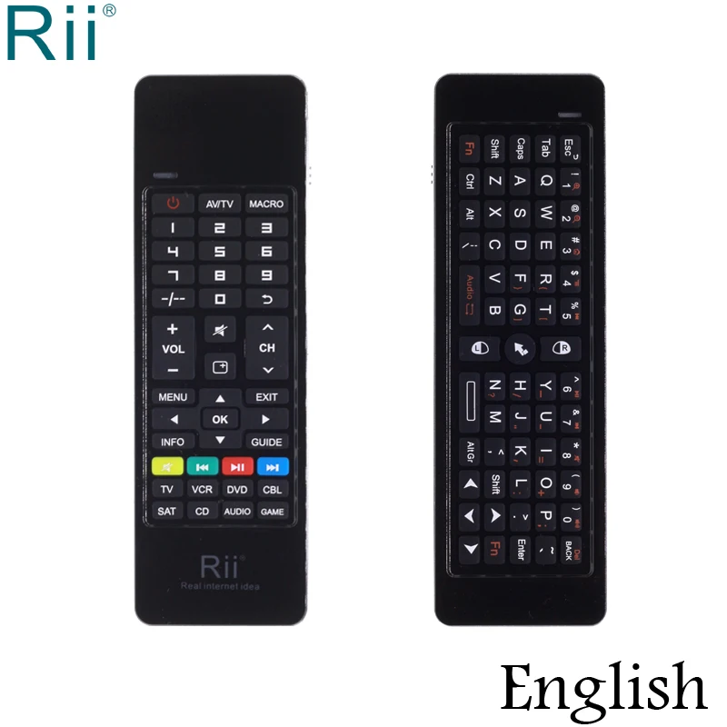 Оригинальная Беспроводная мини клавиатура Rii i13 2 4 ГГц Летающая мышь для ТВ