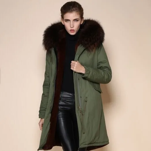 Элегантная куртка с капюшоном из искусственного меха, с качественной черной подкладкой, длинная для мужчин/женщин.