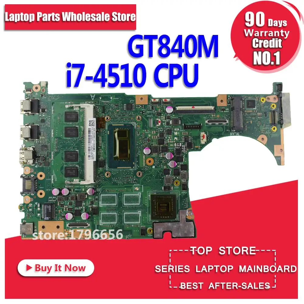 Q551LN материнская плата REV2.1 4G I7 4510 памяти GT840 для For Asus Материнская ноутбука Тест