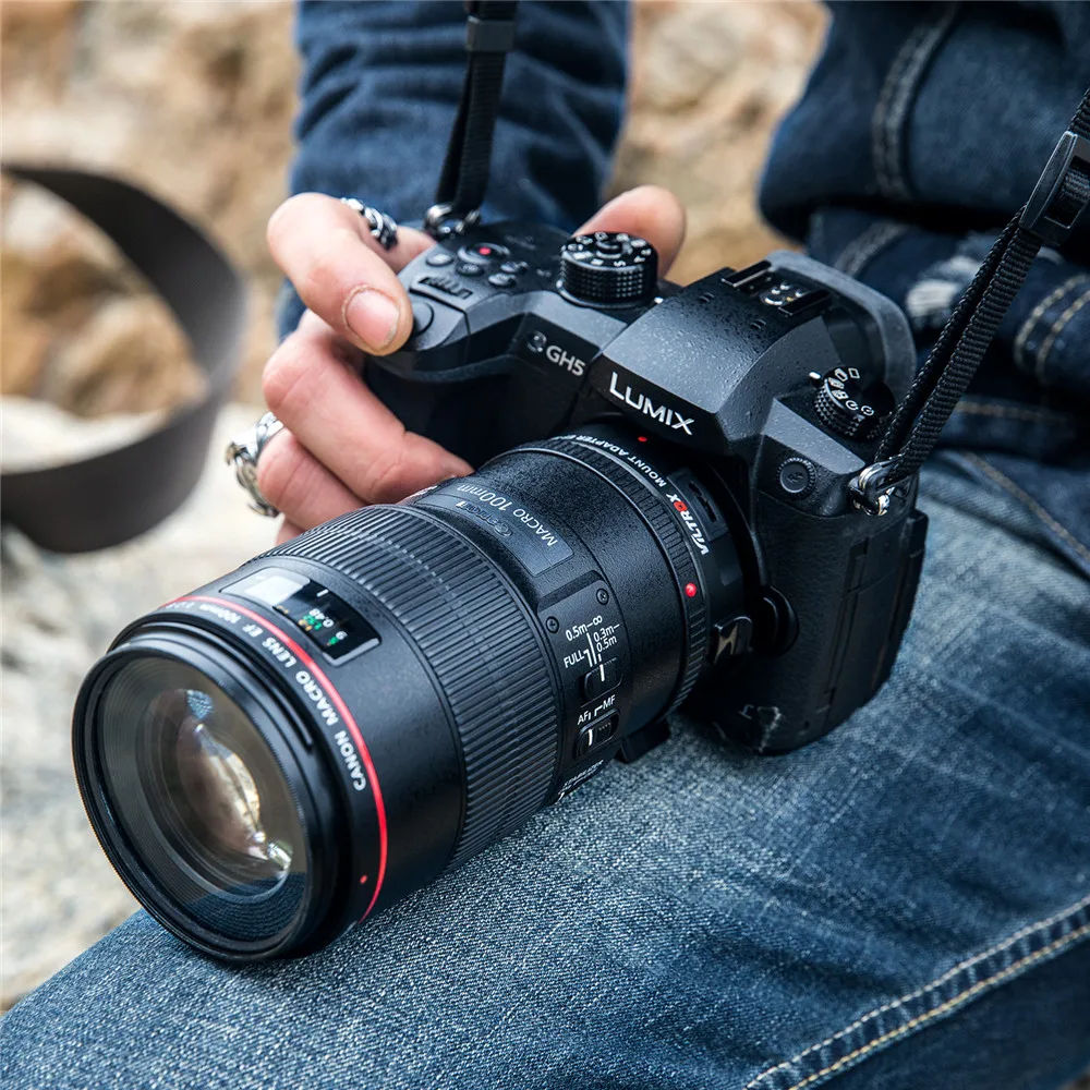 VILTROX EF-M2 II AF с автофокусом EXIF 0.71X понижающий скорость усилитель объектива адаптер для объектива Canon EF для камеры M43 GH4 GH5 GF6 GF1