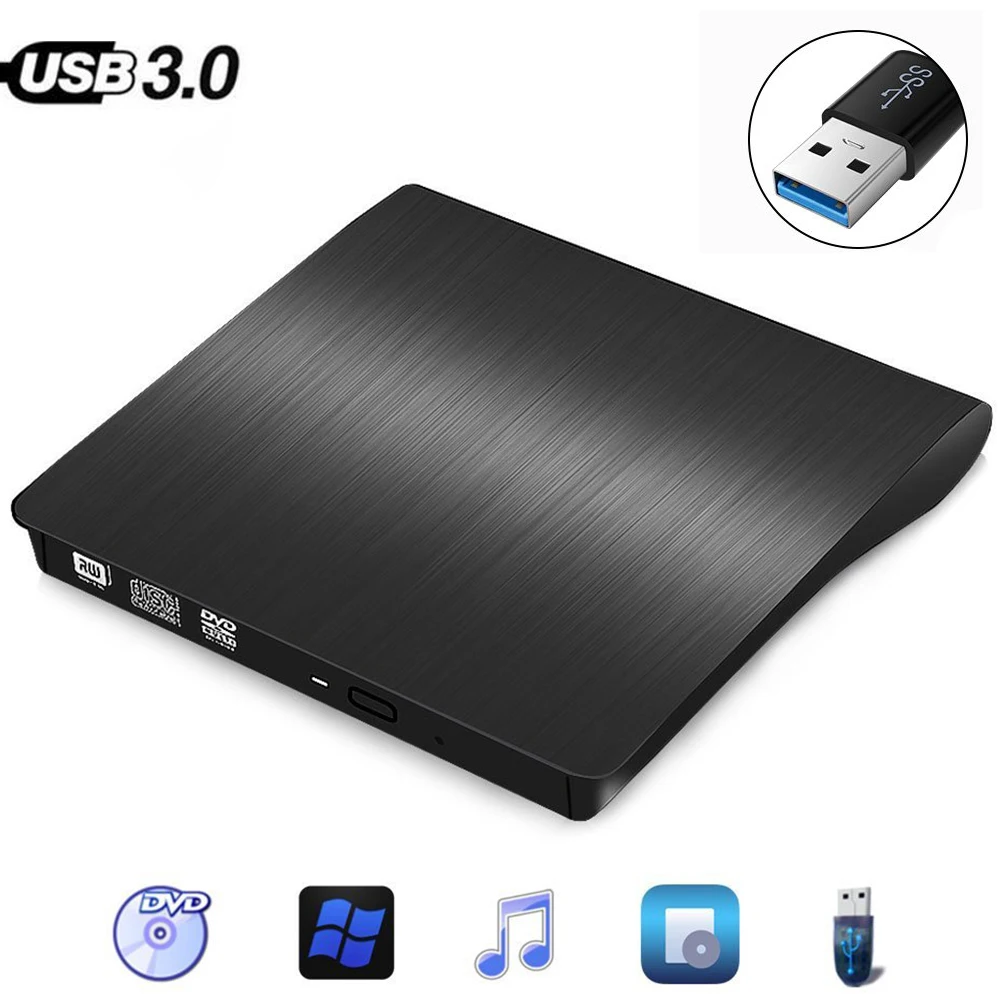 USB 3 0 DVD привод Portatil флоппи накопитель нечетный внешний Dvd диск ROM проигрыватель