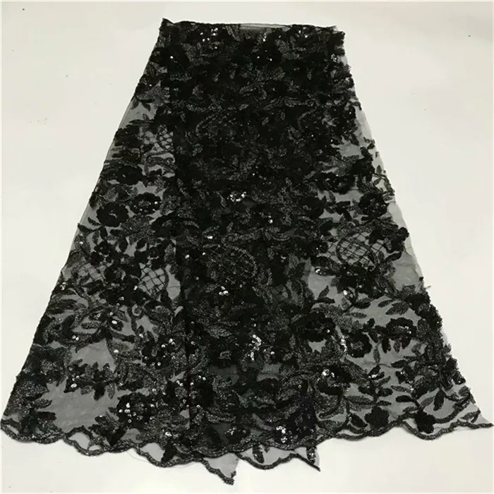 Французская африканская кружевная ткань гипюр расшитый бисером хлопковый шнур