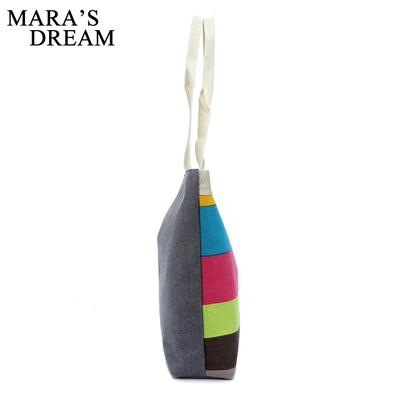 Mara's Dream 2018 летние холщовые женские пляжные сумки Модные цветные с принтом для
