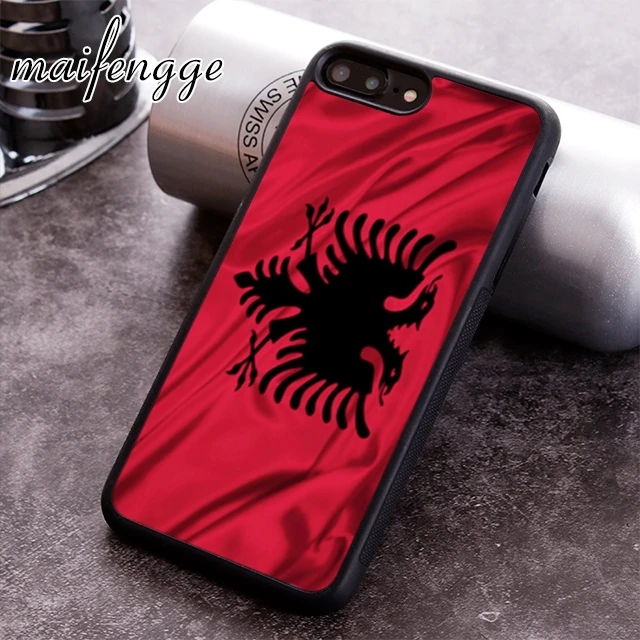Maifengge албанский Флаг Орел баннер чехол для телефона iPhone 5 6s 7 8 plus 11 12 Pro X XR XS Max Samsung