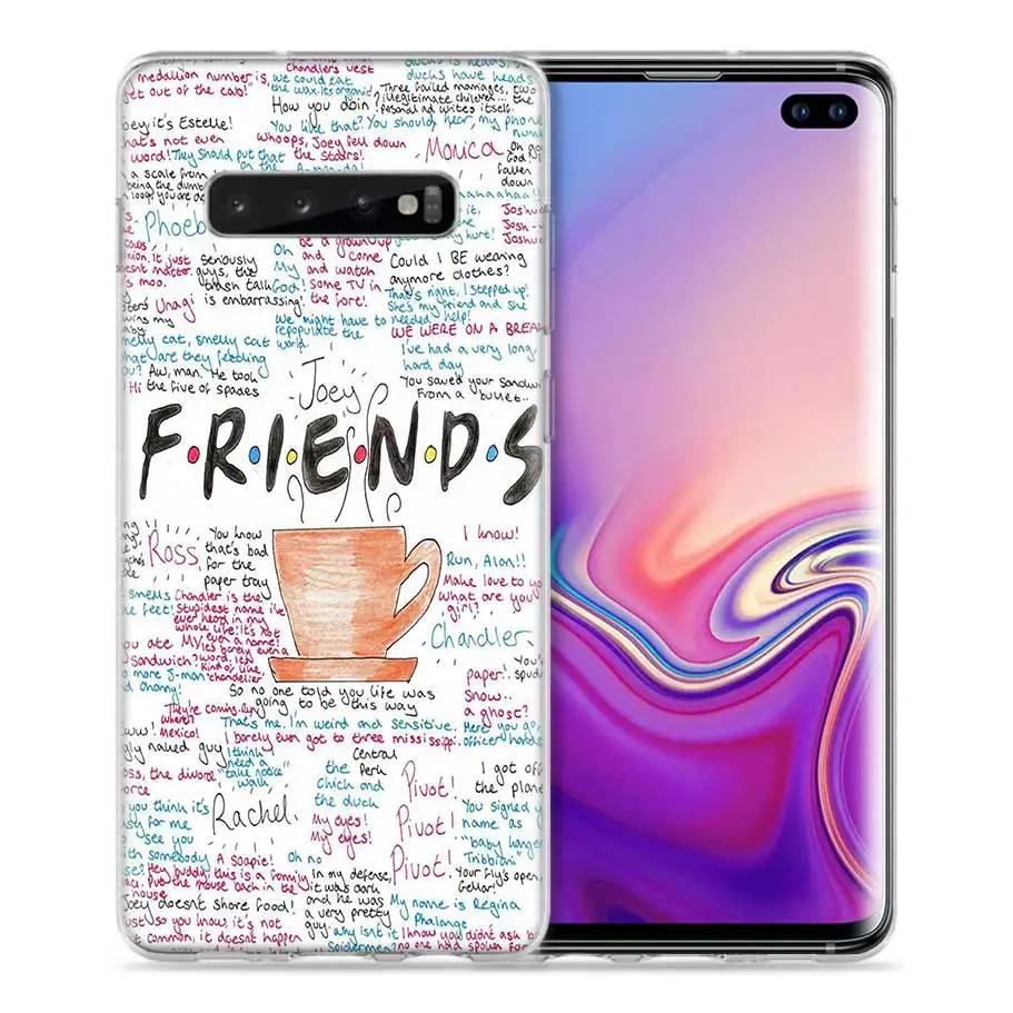 03 Друзей вместе ТВ Показать чехол для samsung Galaxy S8 S9 S10 5G S10e S7 Note 8, 9, 10, J4 J6 плюс J5 J8 J3 силиконовые чехлы для телефона - Color: 03