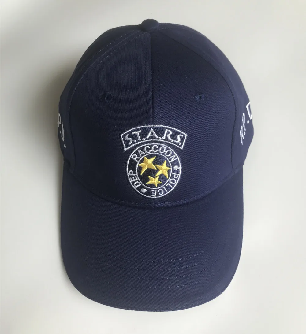 

Biohazard STARS S.T.A.R.S. RPD Logo RACCOON POLICE DEP Embroidered Hat Deep Blue Cosplay Baseball Cap