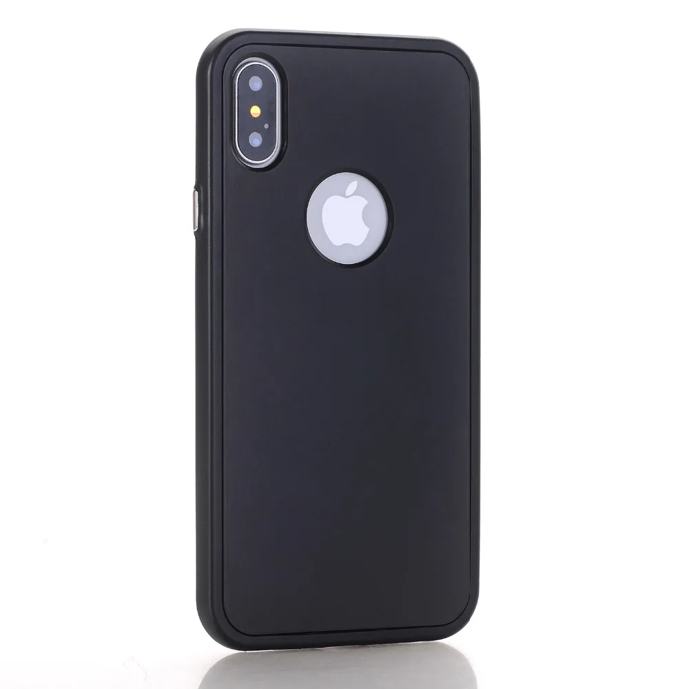 360 full body case cover For apple iphone 7 6s Luxury fashion soft silicon back for X coque capa |