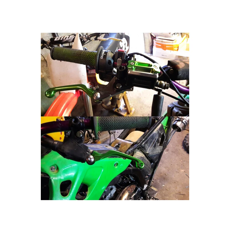 Мотокросс гидравлический тормоз и трос сцепления рычаги для Kawasaki KLX300R KLX 300 R RA KDX220R KDX200 KDX 250 220 200 главный цилиндр