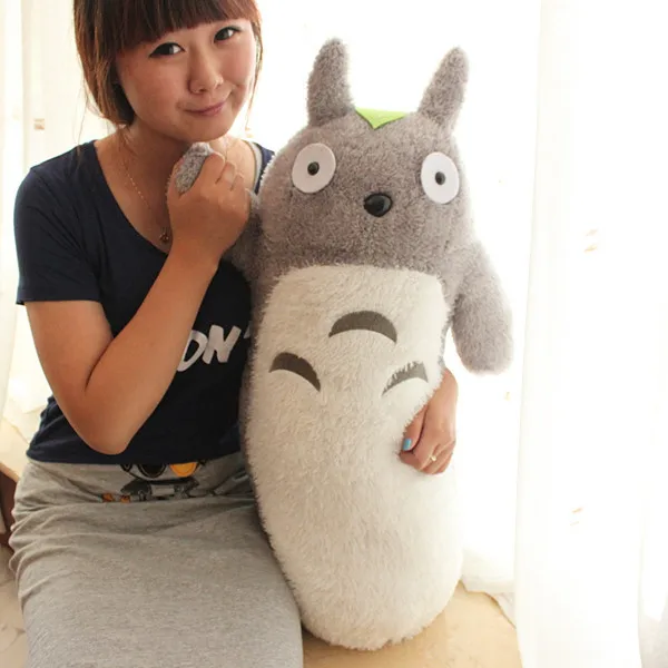 Большой 65 см длинный цилиндр totoro плюшевая игрушка кукла диванная подушка подарок