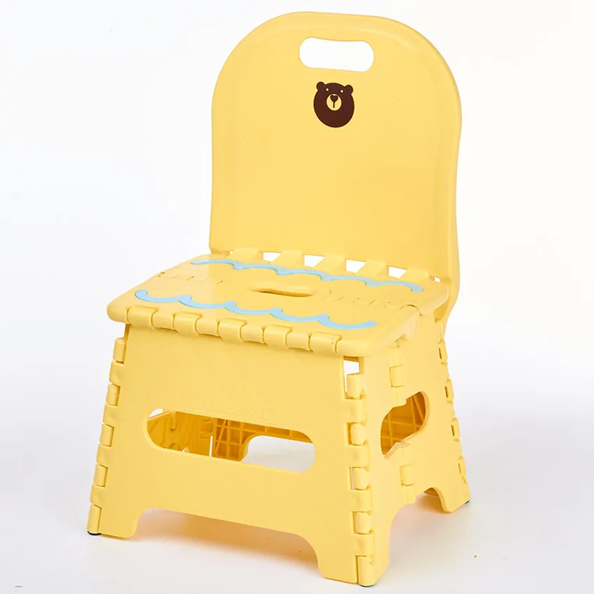 Утолщенный складной стул пластиковая спинка портативный домашний креативная