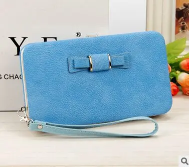 B156 Light blue Женские кошельки, кошельки, кошелек, брендовый, кредитный держатель для карт, клатч, портмоне, кошелек для мобильного телефона, карман, подарки для женщин, сумка для денег, B156 - Цвет: B156 Light blue