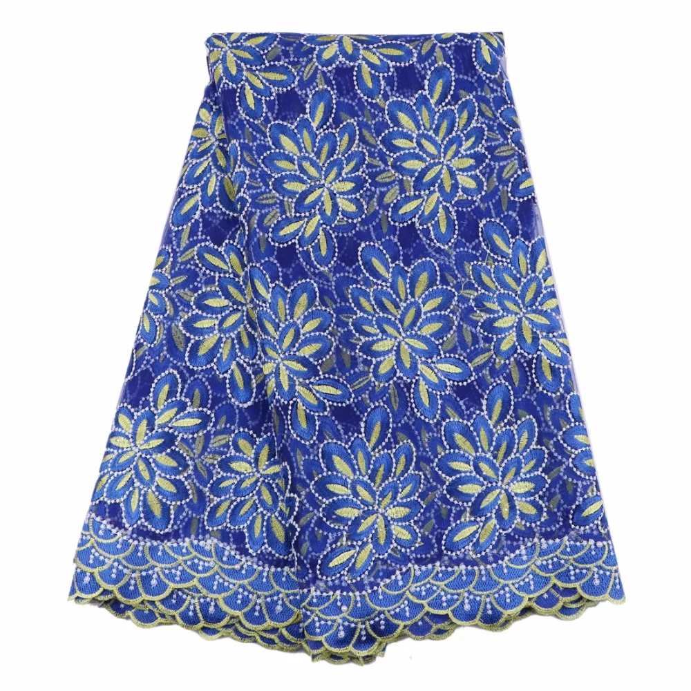 (5 Ярдов/шт) 2017 Новое Прибытие Африки Органза Кружева Бесплатная Доставка