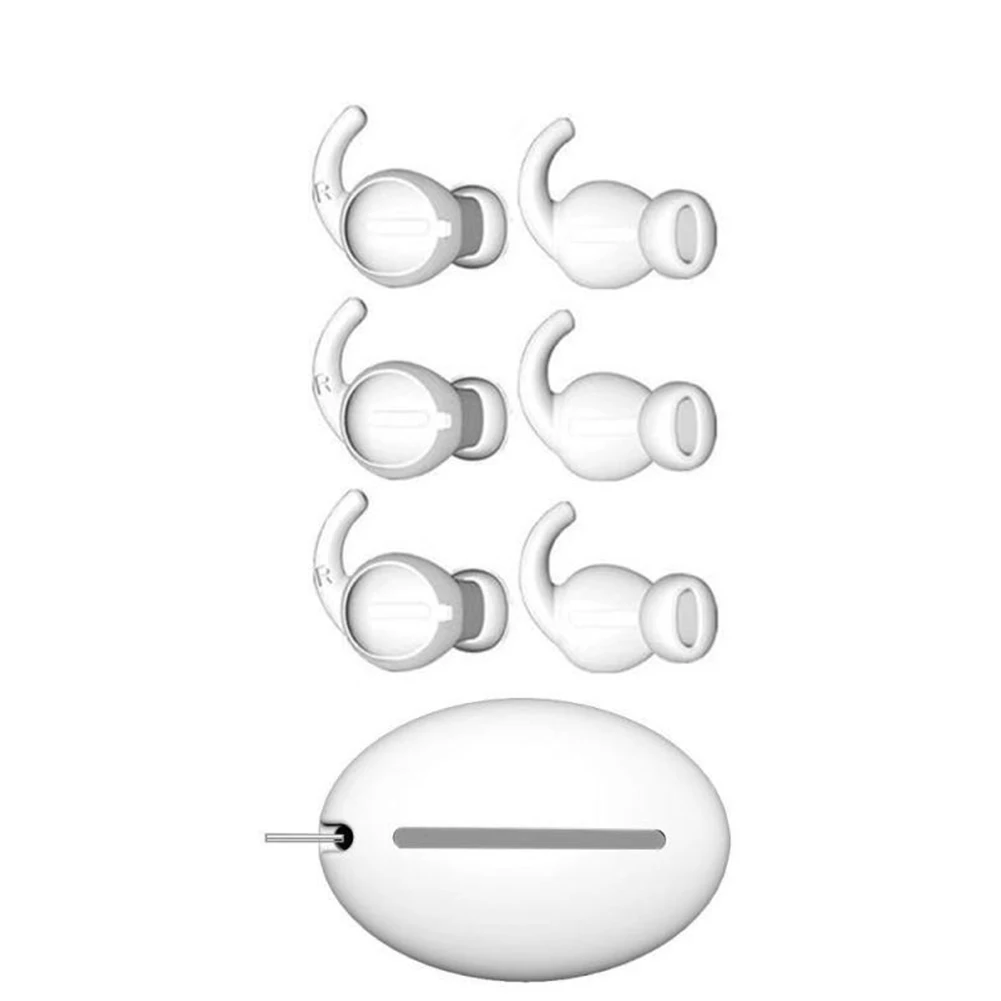 3 пары набор наушников аксессуары сменный в ухо усиленный звук чехол для подарок