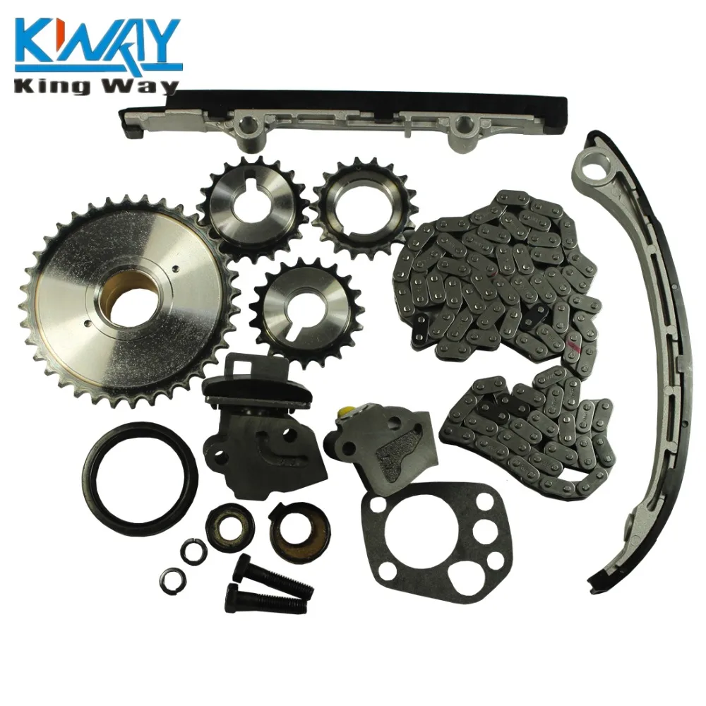 Бесплатная доставка комплект цепи ГРМ для Nissan 98 01 2.4L Altima Frontier Xterra KA24DE|chain sleeve|chainkit