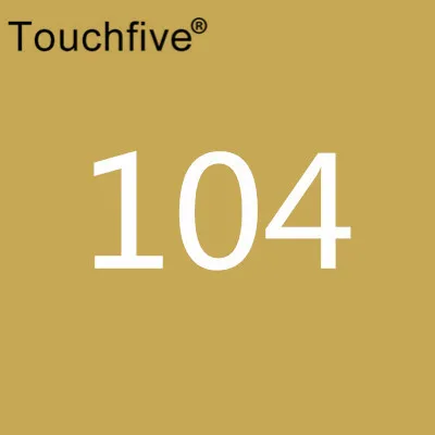 104 TOUCHFIVE дополнительный цвет двойная головка художественные маркеры Кисть ручка на спиртовой основе эскизные маркеры манга ручки для рисования товары для рукоделия - Цвет: 104